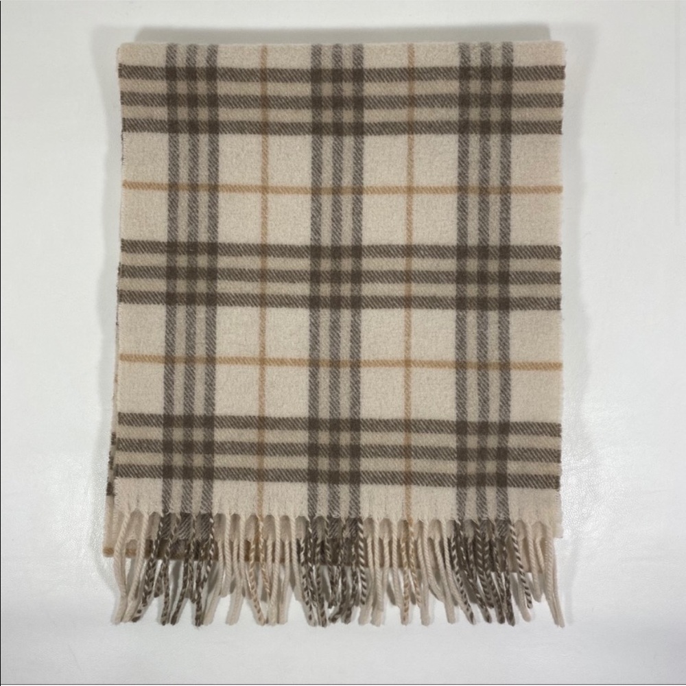 Burberry London Lambswool Nova Check Plaid Scarf